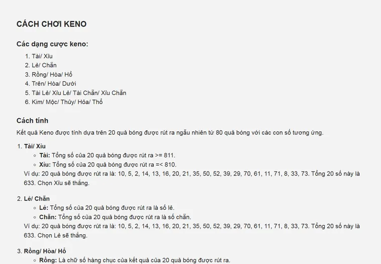 Keno Siêu Tốc Tại RikBet Giải Pháp Giải Trí Hiện Đại Với Tốc Độ Vượt Trội