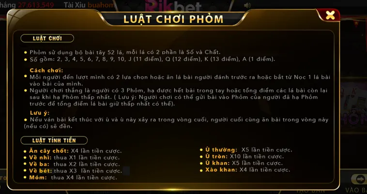 Đẳng Cấp Chơi Phỏm Tại Rikbet Với Trải Nghiệm Giải Trí Đỉnh Cao Nhất