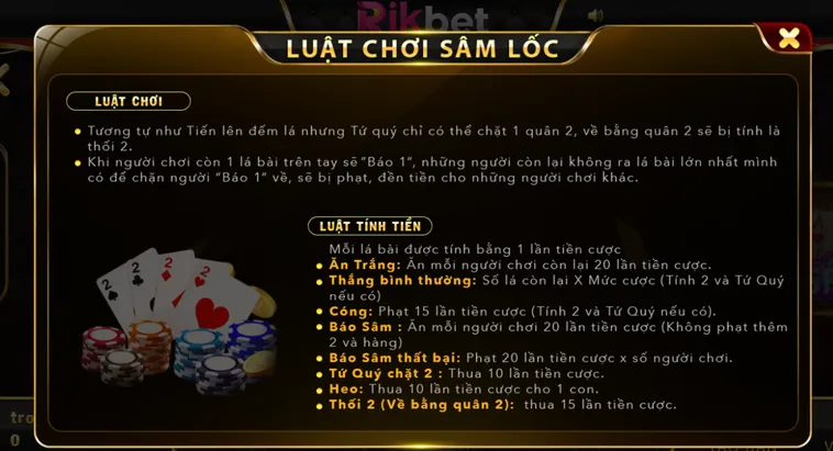 Chinh Phục Sâm Lốc Tại RikBet Cơ Hội Nhận Thưởng Cực Lớn Mỗi Ngày