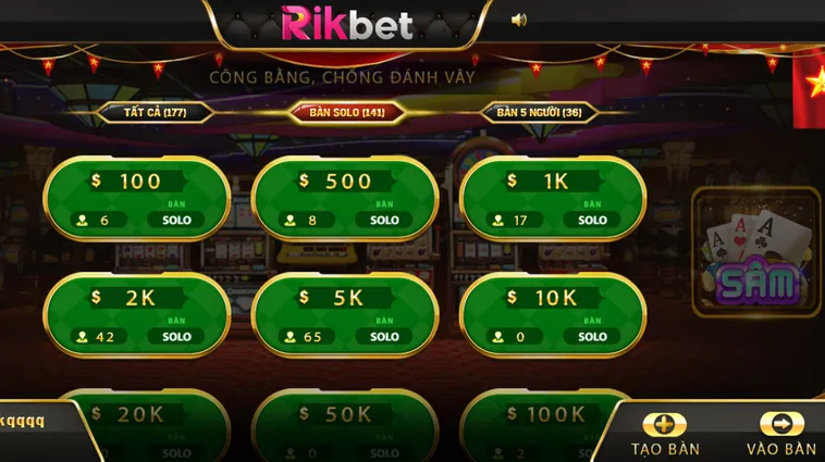 Chinh Phục Sâm Lốc Tại RikBet Cơ Hội Nhận Thưởng Cực Lớn Mỗi Ngày
