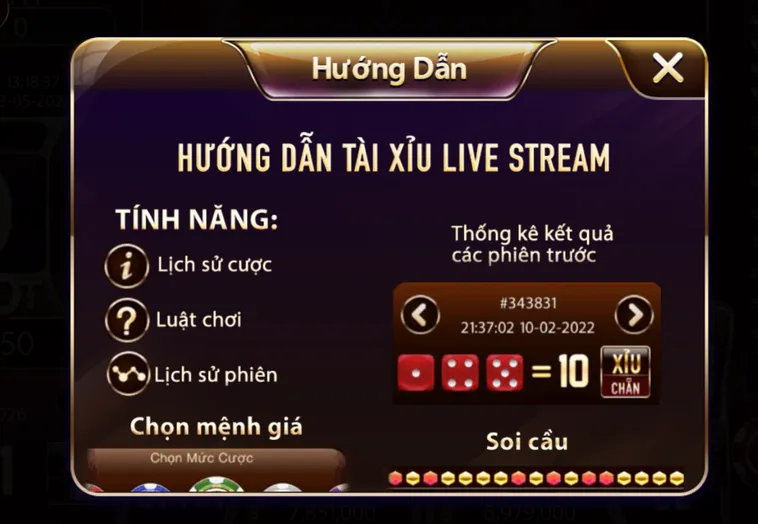 Tài Xỉu Live Tại Rikbet Trải Nghiệm Đỉnh Cao Với Tỷ Lệ Thắng Cược Cực Khủng