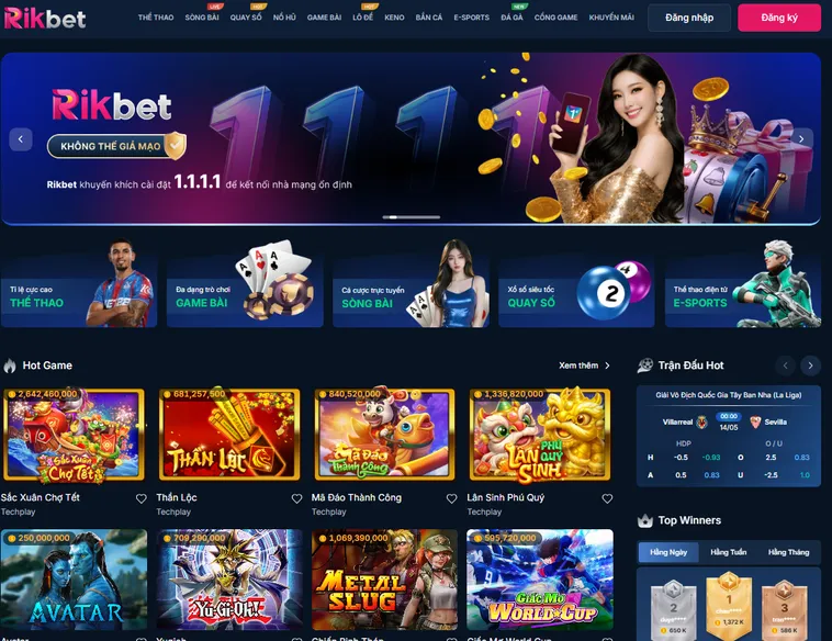 Cổng Game RikBet - Nhà Cái Hàng Đầu Dành Cho Mọi Cược Thủ